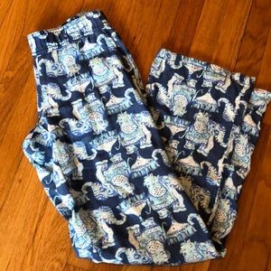 Lilly Pulitzer Florita Joy Ride Linen Pants Small